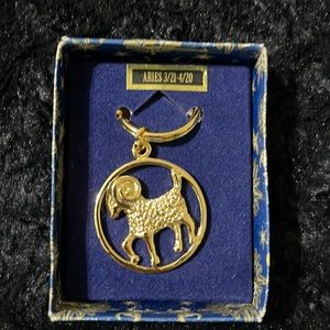Aries Zodiac sign keychain